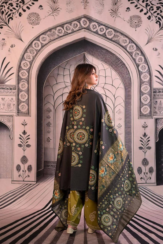 Urge 010 Unstitched Luxury Dhanak Heavy Embroidered 3PC Suit