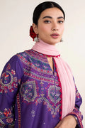 Zara Shahjahan 011 Unstitched Luxury Dhanak Heavy Embroidered 3PC Suit