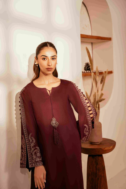 Urge 011 Unstitched Luxury Dhanak Heavy Embroidered 2PC Suit