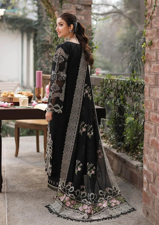 Kahf 001 Unstitched Luxury Dhanak Heavy Embroidered 3PC Suit