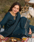 Allys 3pc Unstitched Luxury Lawn Sequence & Embroidered Suit