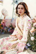 Qalamkar 3PC Unstitched Luxury Lawn Chikenkari Heavy Embroidered Suit