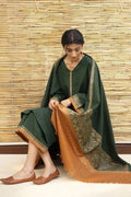Dyot 003 Unstitched Luxury Dhanak Heavy Embroidered 3PC Suit