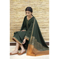 Dyot 003 Unstitched Luxury Dhanak Heavy Embroidered 3PC Suit