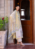 Crimson 003 Unstitched Luxury Dhanak Chikankari Heavy Embroidered 3PC Suit