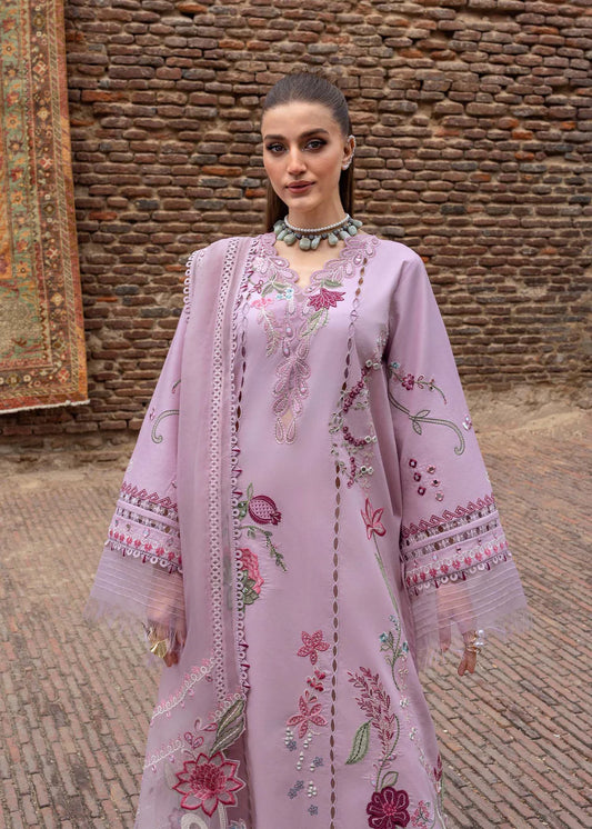 Crimson 005 Unstitched Luxury Dhanak Chikankari Heavy Embroidered 3PC Suit
