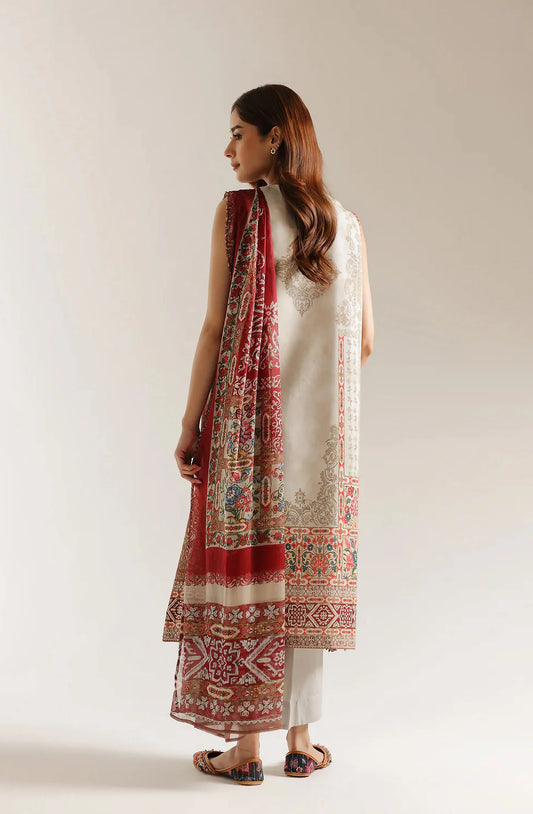 Ethnic Printed Lawn 3PC 403