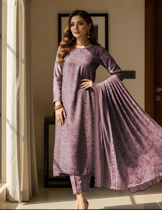 Bareeza Emb Printed Lawn 3PC PR-6939