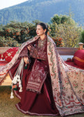 Hussain Rehar 009 Unstitched Luxury Dhanak Heavy Embroidered 3PC Suit
