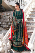 Hussain Rehar 003 Unstitched Luxury Dhanak Heavy Embroidered 3PC Suit