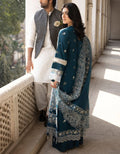 Mahnur 3PC Unstitched Luxury Lawn Chikenkari Heavy Embroidered Suit