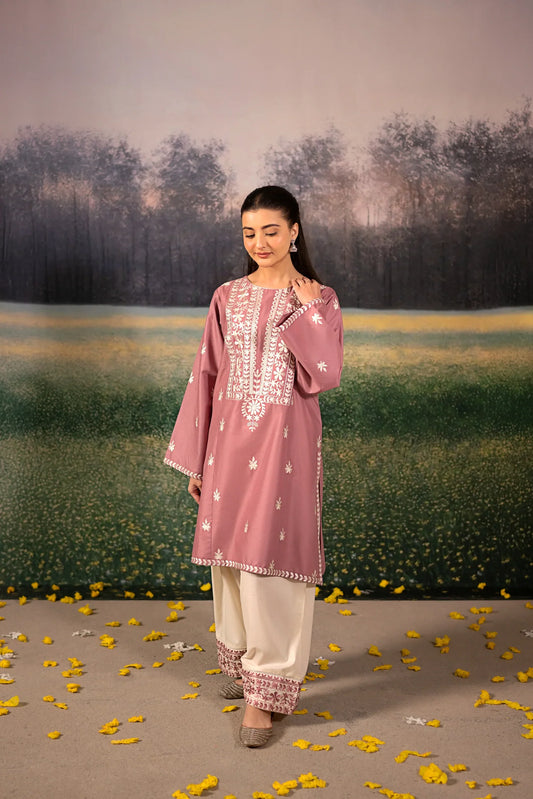 Luxury Dhanak Heavy Embroidered 2PC Suit