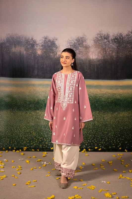 Luxury Dhanak Heavy Embroidered 2PC Suit