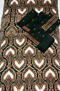 Bareeze 1672 A Unstitched Luxury Dhanak Heavy Embroidered 3PC Suit With Laser Cut Shawl