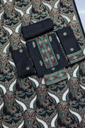 Bareeze 1688 Unstitched Luxury Dhanak Heavy Embroidered 3PC Suit With Laser Cut Shawl