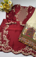 ETHNIC ELEGANT EMBROIDERED SILK 2PC