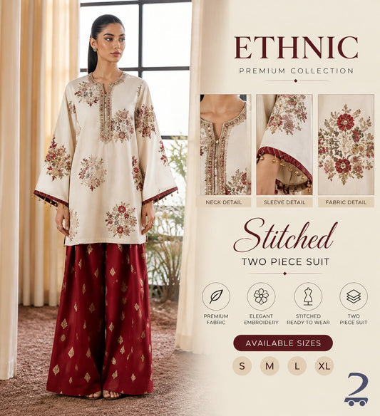 ETHNIC | ELEGANT EMBROIDERED SILK