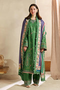 Zara Shahjahan 002 Unstitched Luxury Dhanak Heavy Embroidered 3PC Suit