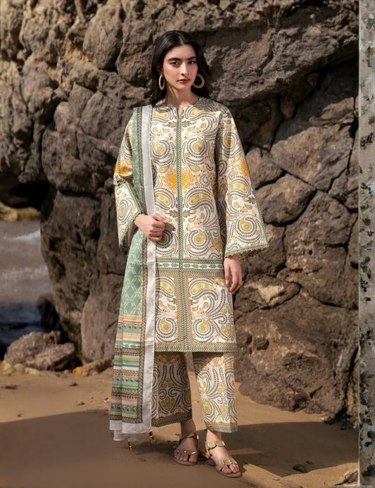 Bareeza Printed Lawn 3PC 6242