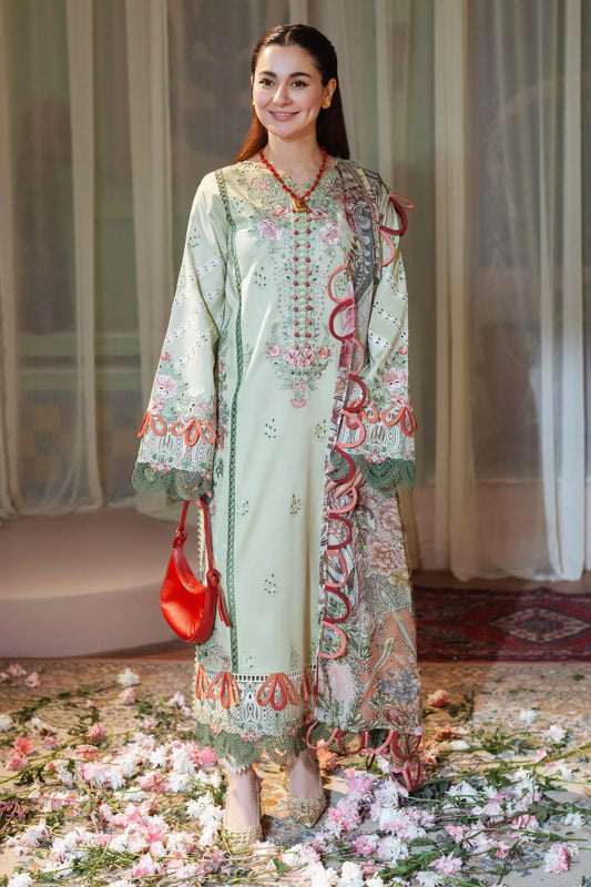 Jade 007 3PC Unstitched Luxury Dhanak Heavy Embroidered 3PC Suit