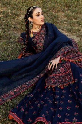 Hussain Rehar  Luxury Embroidered Lawn 3Pc Suit