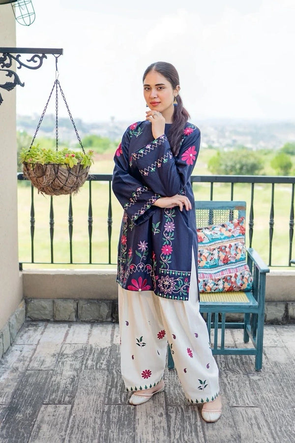 URGE 2-Piece Embroidered Lawn Suit