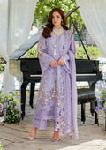 3 Piece Unstitched Heavy Embroidered Chickan Kari Lawn Suit ( Four-sided Embroidered Cotton Net Dupatta )
