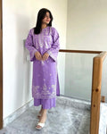 Azure 2-Piece Embroidered Lawn Suit
