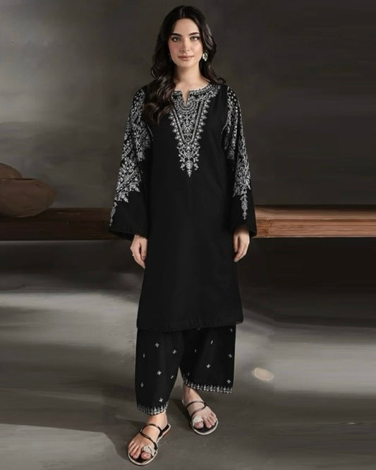 Sapphire 2-Piece Embroidered Lawn