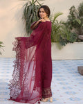 Allys 3pc Unstitched Luxury Lawn Sequence & Embroidered Suit